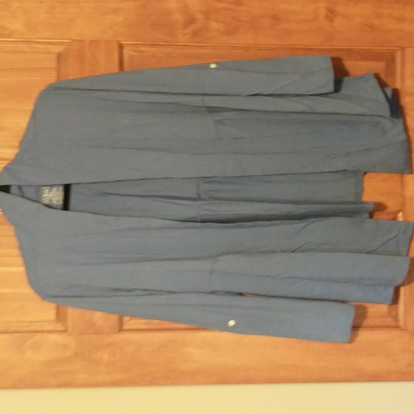 LLBean woman's size L cotton cardigan w adjustable sleeve length - Picture 12 of 12